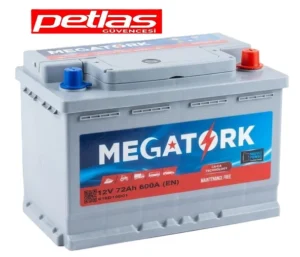 6cc1d3dd-d809-4366-b22d-38d5aa2dfc13 70Ah Megatork 12V 72Ah 590A (EN) Petlas Grubu Ürünü Akü