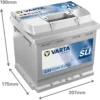 C22 ÖLÇÜLÜ Varta Blue Dynamic C22 12 V 52 Ah 470 A(En) Akü