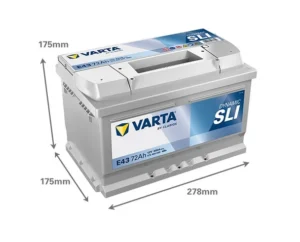 Varta Blue Dynamic E43 Basık Tip 12V 72Ah 680A (EN) Akü
