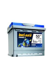 İNCİ 50 İnci Taurus 12V 50Ah 420A (EN) Basık Kare Tip Akü