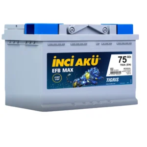 İnci Max Tigris EFB 12V 75Ah 750A (EN) Akü
