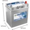 Varta Blue Dynamic A14 İnce Kutup 12 V 40 Ah 330 A(En) Akü ÖLÇÜLÜ Varta Blue Dynamic A14 12V 40Ah 330A (EN) İnce Kutup Akü