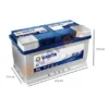 Varta Blue Dynamic Efb E46 Start-Stop 12 V 75 Ah 730 Cca Akü ÖLÇÜLÜ Varta Blue Dynamic EFB E46 12V 75Ah 730A (EN) Akü