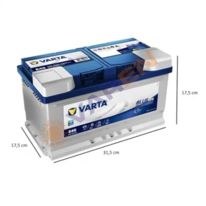 Varta Blue Dynamic Efb E46 Start-Stop 12 V 75 Ah 730 Cca Akü ÖLÇÜLÜ Varta Blue Dynamic EFB E46 12V 75Ah 730A (EN) Akü