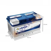 Varta Blue Dynamic F17 12V 80Ah 740A (EN) Akü