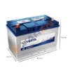 Varta Blue Dynamic G8 12 V 95 Ah 830A (En) Ters Kutup Akü ÖLÇÜLÜ Varta Blue Dynamic G8 12V 95Ah 830A (EN) Ters Kutup Akü