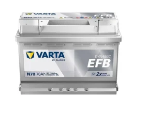 Varta Blue Dynamic N70 Start-Stop EFB 12 V 70 Ah 760 CCA Akü - 2025 Varta Blue Dynamic EFB N70 12V 70Ah 760A (EN) Akü