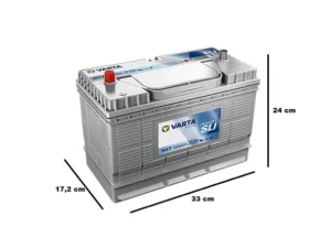 Varta Promotive Black H17 12 V 105 Ah 800Cca Akü ÖLÇÜLÜ Varta Promotive SLI H17 12V 105Ah 800A (EN) Akü