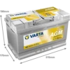 Varta Silver Dynamic AGM F21 / A6 12V 80Ah 800A (EN) Akü
