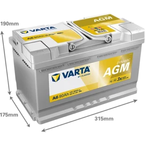 Varta Silver Dynamic AGM F21 / A6 12V 80Ah 800A (EN) Akü