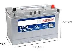 BOSCH 95 Ah. HHNN Bosch S4 12V 95Ah 720A (EN) Ters Kutup Akü