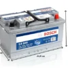 Bosch S4 046 12 V 80 Ah Akü ölçülü Bosch S4 053 12V 70Ah 700A (EN) Basık Tip Akü