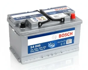 Bosch S4 046 12V 80Ah Akü Bosch S4 053 12V 70Ah 700A (EN) Basık Tip Akü