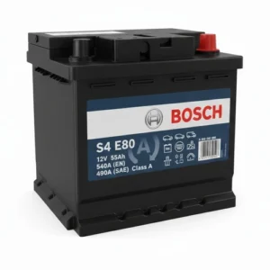 Bosch S4 E80 12V 55Ah 540A (EN) EFB Akü Bosch S4 E80 12V 55Ah EFB 540A (EN) Akü