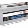 Bosch TE 077 190Ah 1050A (EN) EFB Akü