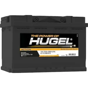 Hugel 12V 72Ah 590A (EN) İnci Akü Üretimi Akü