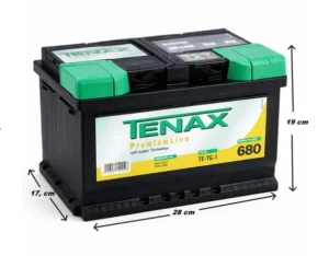 Tenax 12V 74Ah 680A (EN) Varta Akü Üretimi Akü