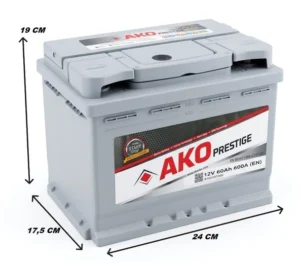 AKO Prestige 12 V 60 Ah 600 A (EN) EFB Start-Stop Akü ÖLÜLÜ 4080 AKO Prestige (PETLAS ÜRETİMİ) 12 V 60 Ah 600 A (EN) EFB Start-Stop Akü