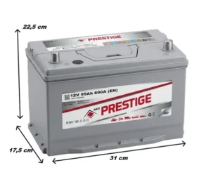 Ako Prestige 12v 95ah 690a Akü ÖLÇÜLÜ 5000 Ako Prestige (PETLAS ÜRETİMİ)12V 95Ah 690a Akü